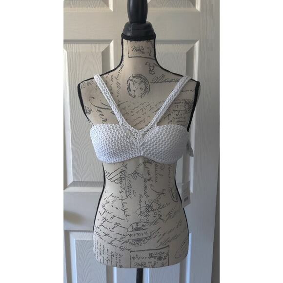 Andie Swim The Monaco White Crochet Bikini Top Sz XS - Picture 1 of 7
